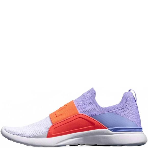 NEW APL women's techloom bliss shoe in bellflower/impulse red/white